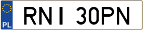 Trailer License Plate